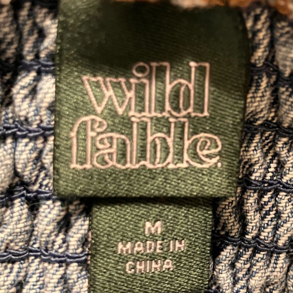 Wild Fable Womens Denim Tube Strapless Cargo Jumpsuit Size Medium Blue SP EXC - Picture 8 of 12
